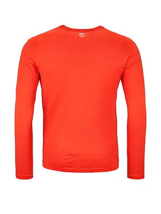 ORTOVOX | T-shirt de sport homme 185 Merino Brand Outline | orange